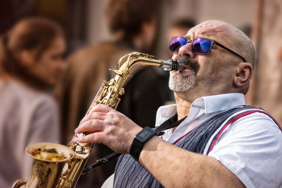 Trumpeter in Camden Market